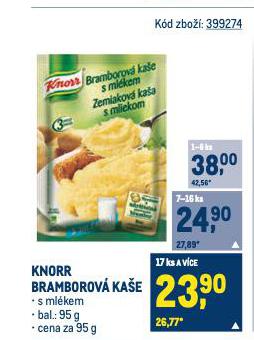 KNORR SNACK BRAMBOROV KAE SE SLANINOU