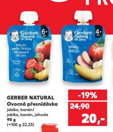 GERBER NATURAL OVOCN PESNDVKA