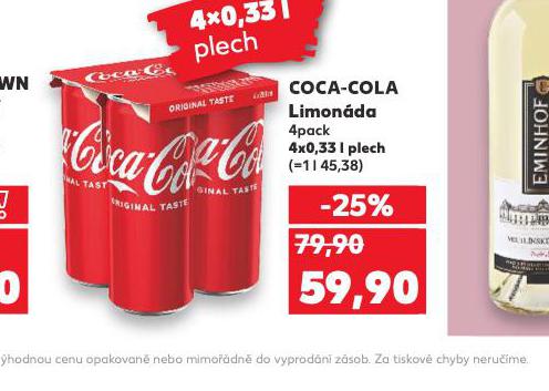 COCA COLA 4 x 330 ml