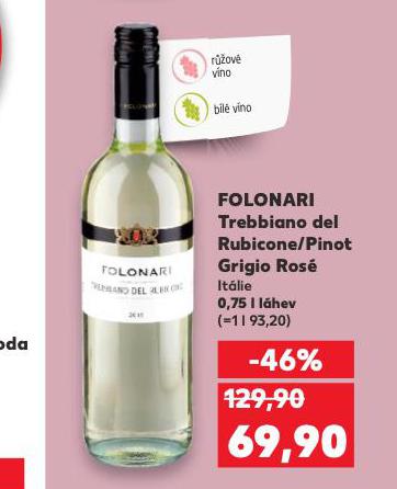 FOLONARI PINOT GRIGIO ROS