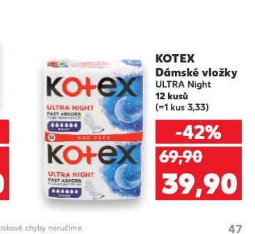 KOTEX DMSK VLOKY