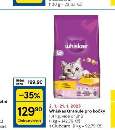 WHISKAS GRANULE PRO KOKY