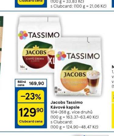 JACOBS TASSIMO KVOV KAPSLE