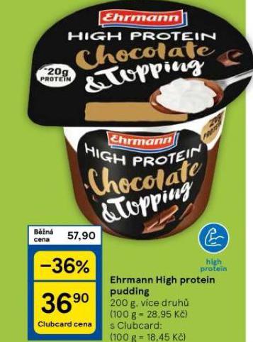 EHRMANN HIGH PROTEIN PUDDING