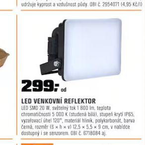 LED VENKOVN REFLEKTOR