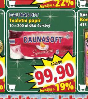 DAUNASOFT TOALETN PAPR