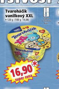 TVAROHEK VANILKOV XXL