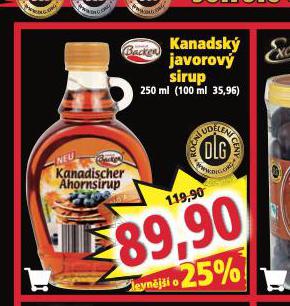 KANADSK JAVOROV SIRUP