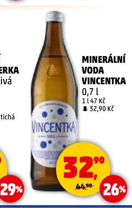 VINCENTKA MINERLN VODA