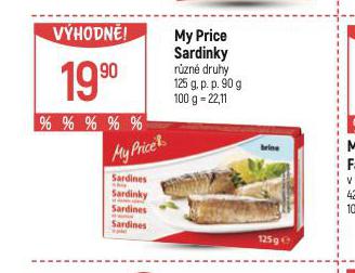 MY PRICE SARDINKY