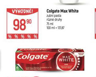 COLGATE MAX WHITE ZUBN PASTA