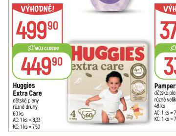 HUGGIES EXTRA CARE DTSK PLENY