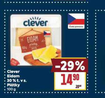 CLEVER EIDAM 30% PLTKY