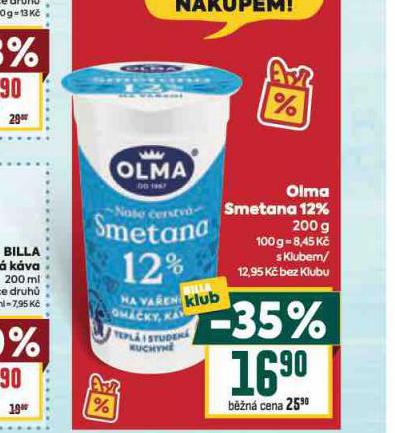 OLMA SMETANA 12%