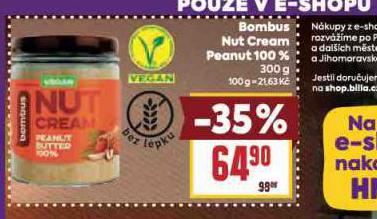 BOMBUS NUT CREAM PEANUT 100%