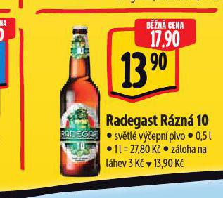 PIVO RADEGAST RZN 10