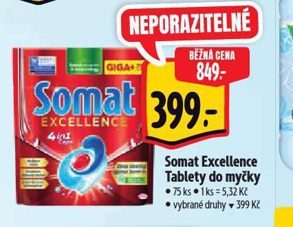 SOMAT EXCELLENCE TABLETY DO MYKY