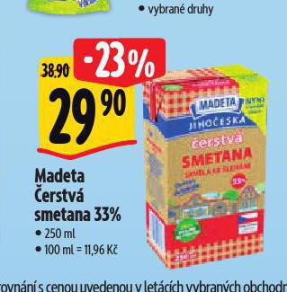 MADETA ERSTV SMETANA 33%