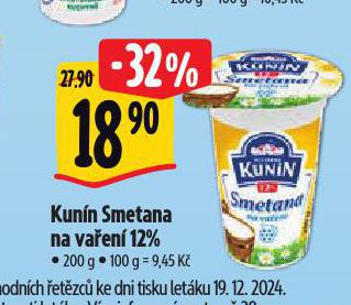 KUNN SMETANA NA VAEN 12%