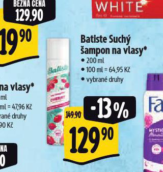 BATISTE SUCH AMPON NA VLASY