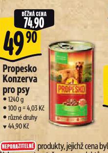 PROPESKO KONZERVA PRO PSY