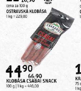 KLOBSA CSABAI SNACK