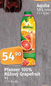 PFANNER 100% RَOV GRAPEFRUIT