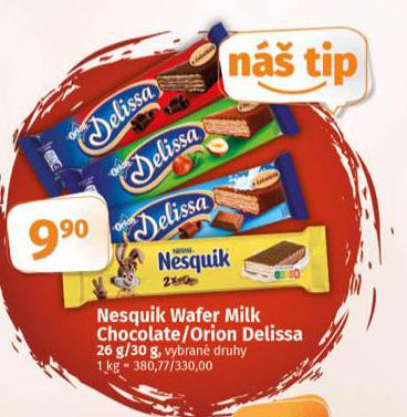 NESQUIK WAFER MILK CHOCOLATE / ORION DELISSA