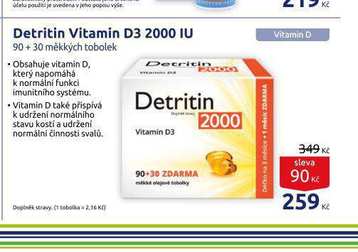 DETRIVIN VITAMIN D3 2000 IU