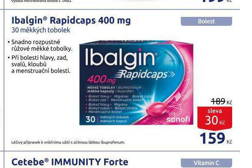 IBALGIN RAPIDCAPS 400 MG