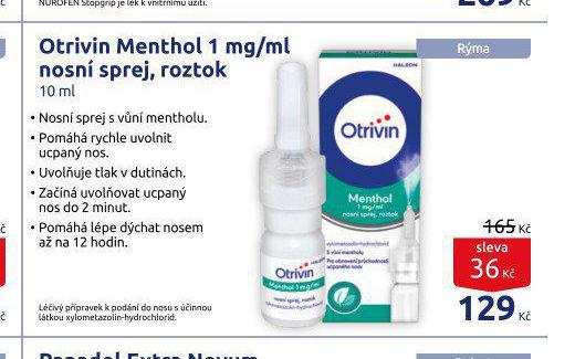 OTRIVIN MENTHOL