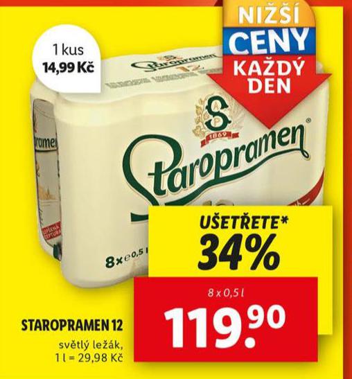 PIVO STAROPRAMEN 12