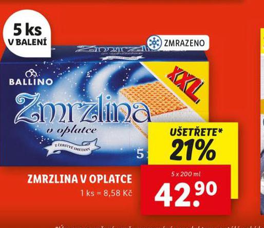 ZMRZLINA V OPLATCE