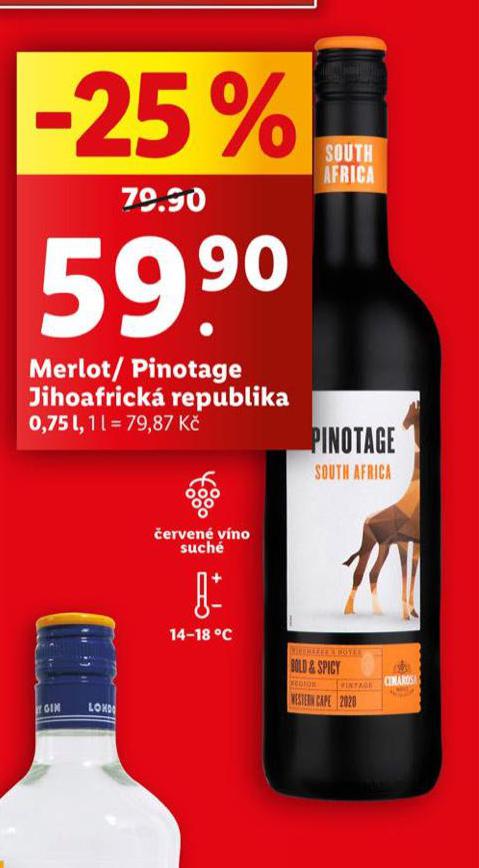 PINOTAGE JIHOAFRICK REPUBLIKA