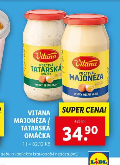 VITANA POCTIV MAJONZA, TATARSK OMKA