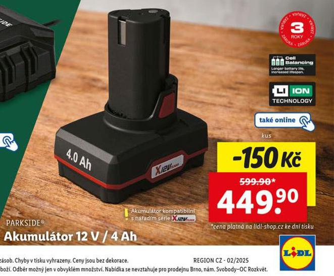 AKUMULTOR 12 V / 4 Ah