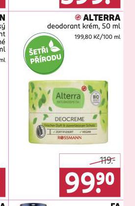 ALTERA DEODORANT KRM