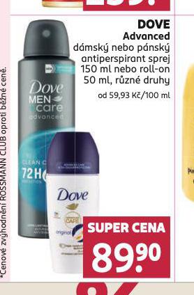 DOVE ADVANCED ANTIPERSPIRANT