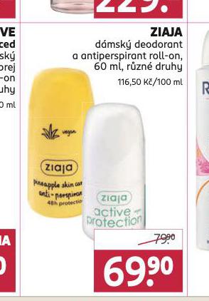 ZIAJA DEODORANT, ANTIPERSPIRANT