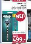 GILLETTE MACH3 HOLIC STROJEK + 5 NHRADNCH HLAVIC