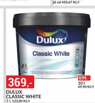 DULUX CLASSIC WHITE 10 L