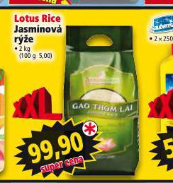 LOTUS RICE JASMNOV RݎE