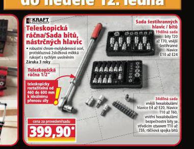 TELESKOPICK RNA / SADA BIT, NSTRNCH HLAVIC