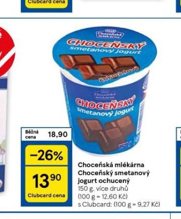 CHOCESK SMETANOV JOGURT