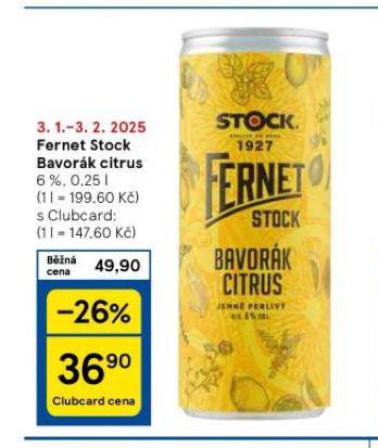 FERNET STOCK BAVORK CITRUS