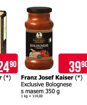 FRANZ JOSEF KAISER EXCLUSIVE BOLOGNESE S MASEM