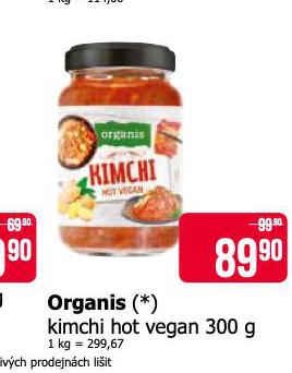 ORGANIS KIMCHI HOT VEGAN