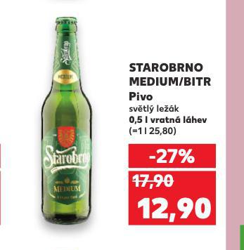 PIVO STAROBRNO MEDIUM / BITR