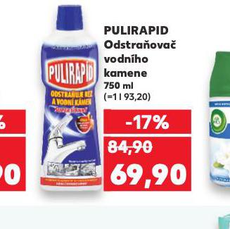 PULIRAPID ODSTRAOVA VODNHO KAMENE