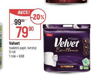 VELVET TOALETN PAPR